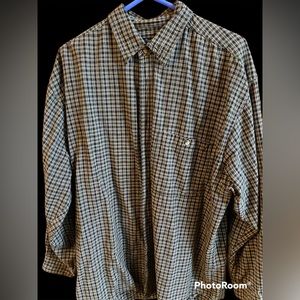 Reservoir Green/Black Checked Button Down Shirt